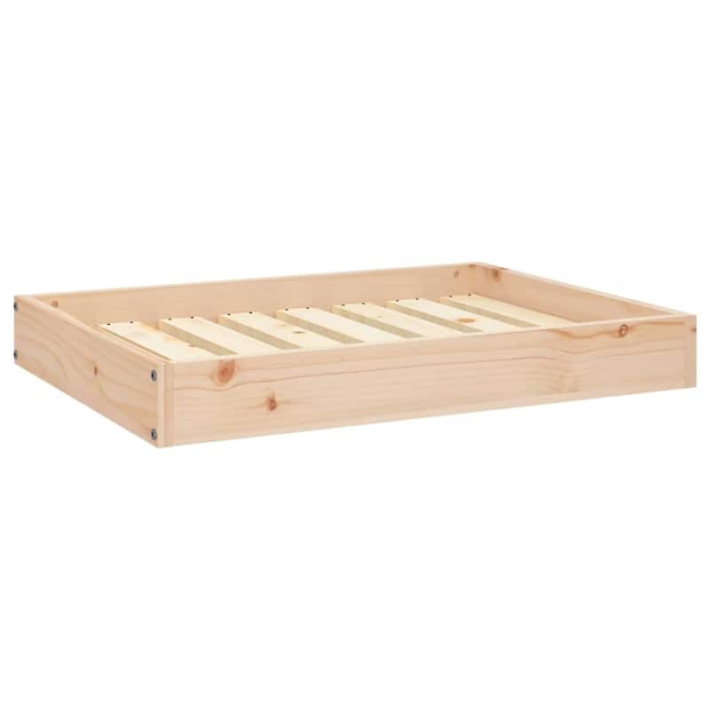 vidaXL Dog Bed Dog Sofa Bed Couch Pet Bed with Wooden Frame Solid Wood Pine - 28.1" x 21.3" x 3.5"
