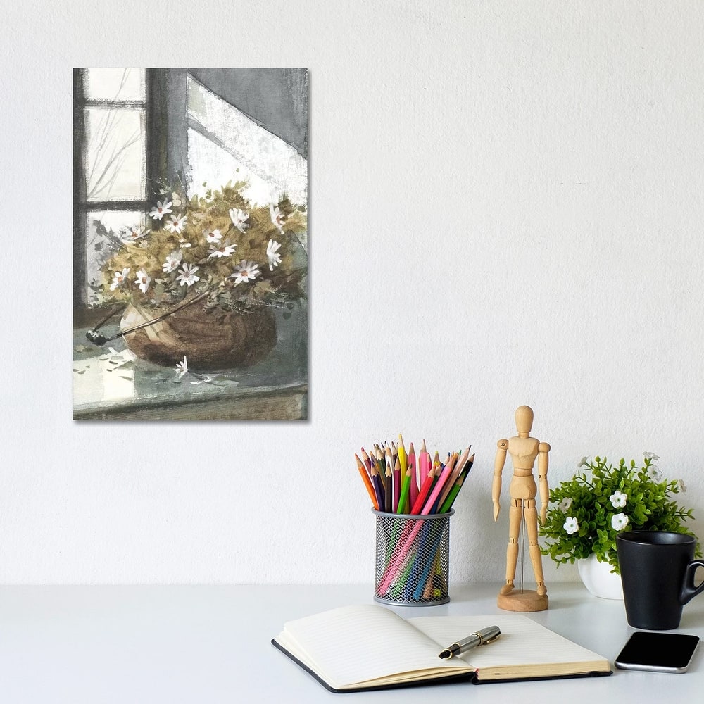 iCanvas "Daisies In The Window" by George Bjorkland Canvas Print