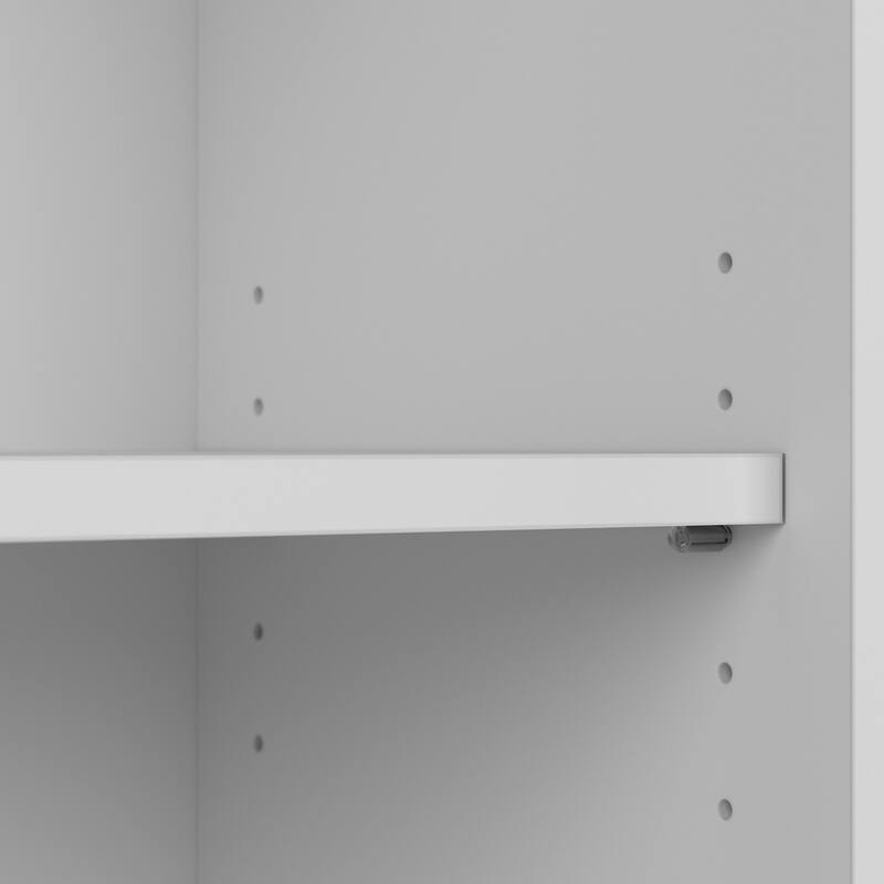 Bush Furniture Cabot Tall 5 Shelf Bookcase with Adjustable Shelves