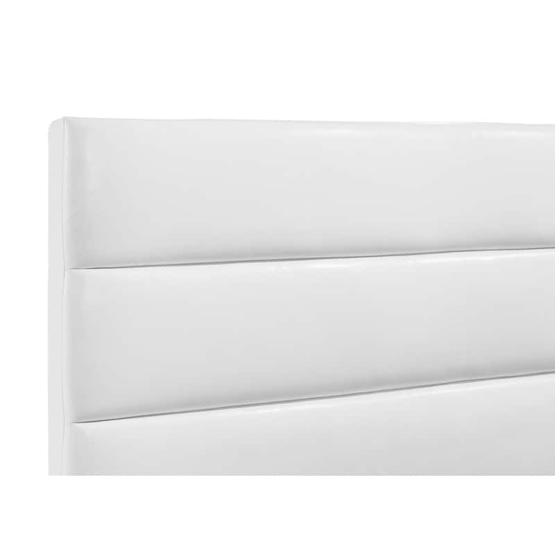 Felicity Upholstered Platform Bed White