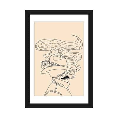 iCanvas "Love or Die Tryin' Cowhand in Cream" by Allie Falcon