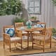 Option Teak Finish  + Cream Cushion
