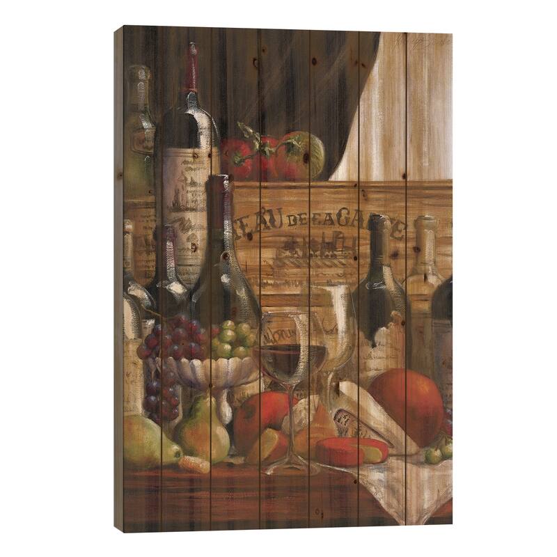 Chateau Magnifique II Print On Wood by Malenda Trick - Multi-Color - 26x18x1.5