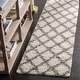 preview thumbnail 16 of 60, SAFAVIEH Dallas Shag Melahat Trellis 1.5-inch Thick Rug 2'3" x 8' Runner - Ivory/Grey - Runner