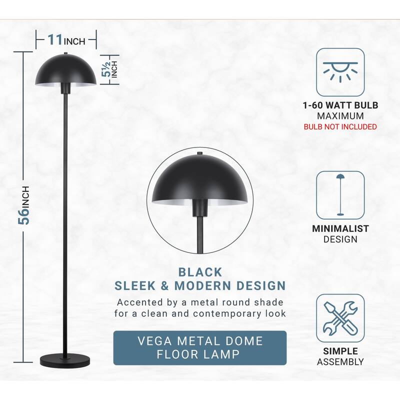 Kenroy Home Vega Dome Floor Lamp