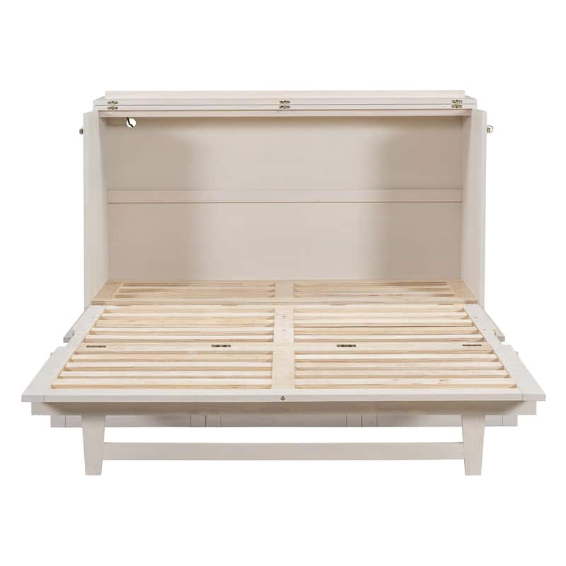 Modern Style Murphy Bed with Large Versatile Storage Drawers for Bedroom