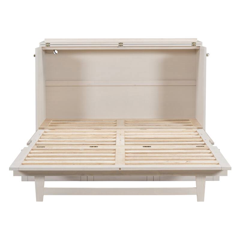 Queen Size Modern Murphy Bed with Versatile Storage Drawers