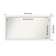 preview thumbnail 85 of 190, Wall Mirror Choose Your Custom Size - Extra Large, Blanco White Wood Outer Size: 49 x 26 in
