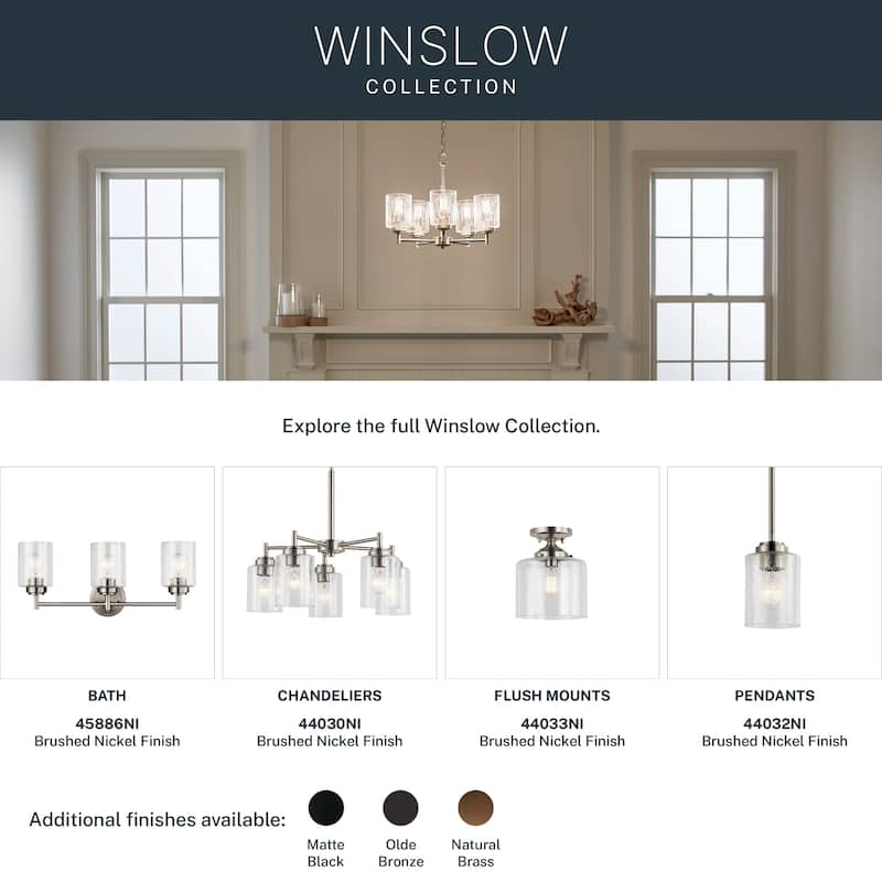 Kichler Lighting Winslow 5-light Brushed Nickel Chandelier