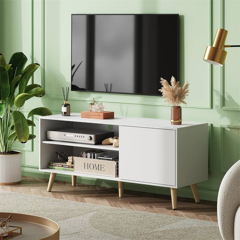 Mid-Century Modern TV Stand - 15.7"D x 55"W x 21.8"H