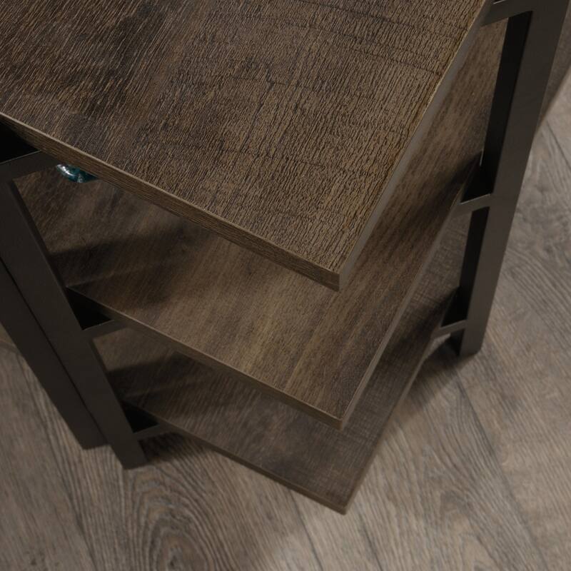 Wood Credenza for TVs up to 54" with Ample Storage, Brown - 57.48" W x 17.52" D x 24.21" H