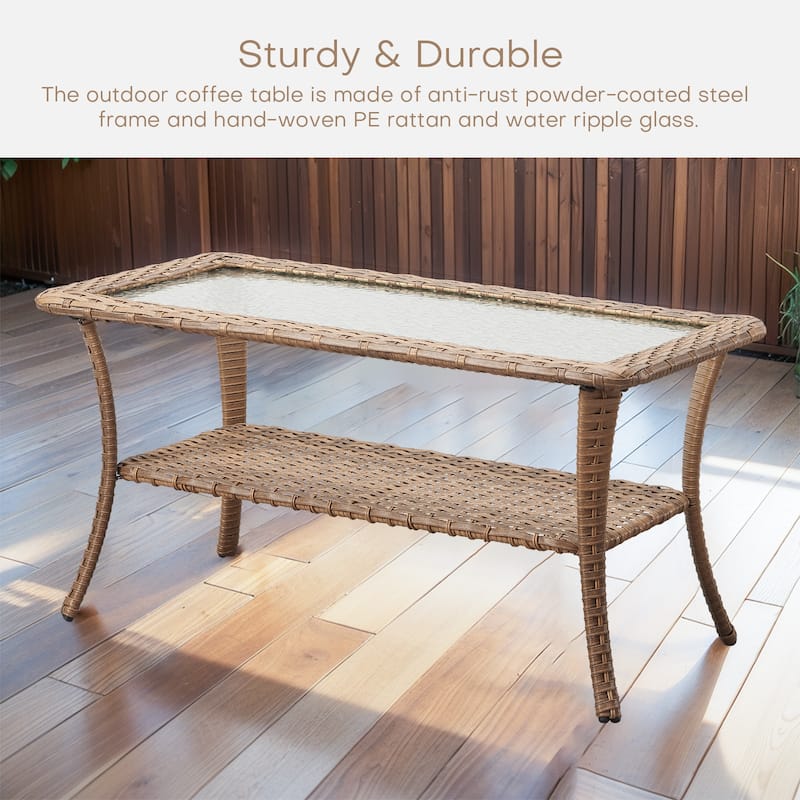 Patio Coffee Table Rattan Side Table