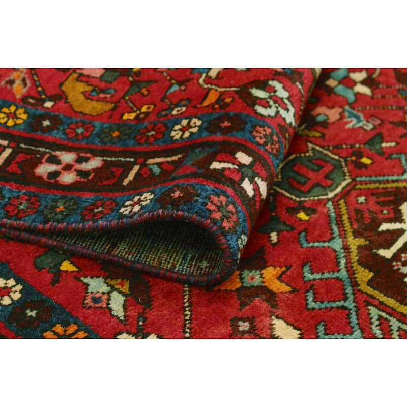 Fine Vintage Distressed Arelis Red/Beige Runner - 3'3" x 11'4"