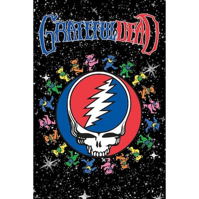 Grateful Dead - A Circle With Dancing Bears Art Poster - 24 x 36 Inch