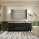 preview thumbnail 2 of 17, Modland 30"-36"W x 24"H Aluminum Double Door Bathroom Medicine Cabinet with Mirror,Soft-Close Hinges