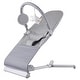 preview thumbnail 1 of 8, Light Grey Adjustable Baby Bouncer Seat with Toy Bar and 2 Recline Angles Foldable Rocker with Harness