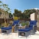 Option Navy Blue-Gray Rattan