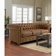 preview thumbnail 2 of 27, Hancock Tufted Top Grain Italian Leather Chesterfield Sofa - 31" H x 86" W x 40" D