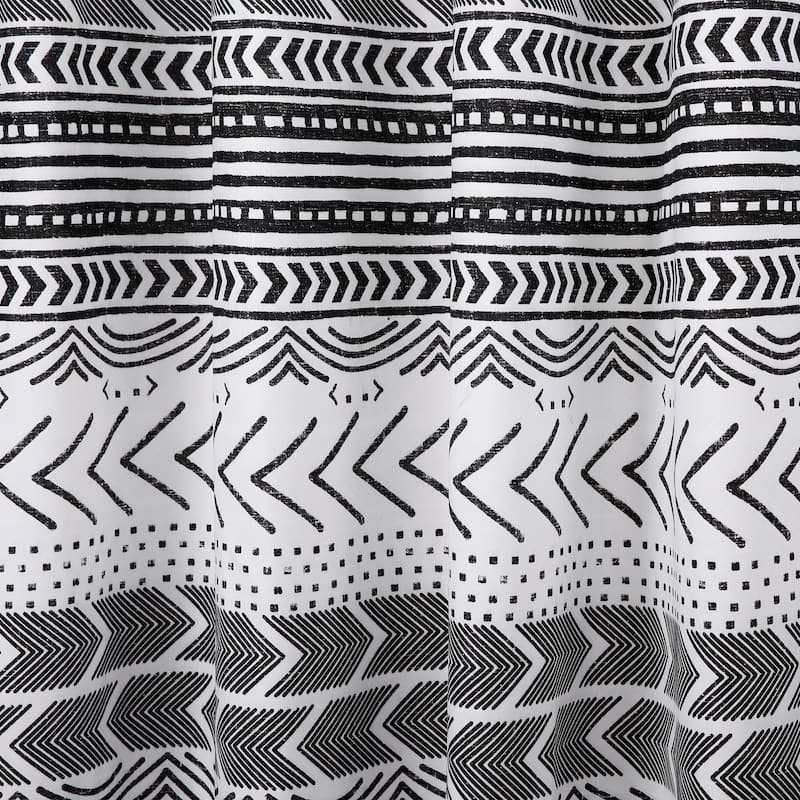 Lush Decor Hygge Geo Shower Curtain