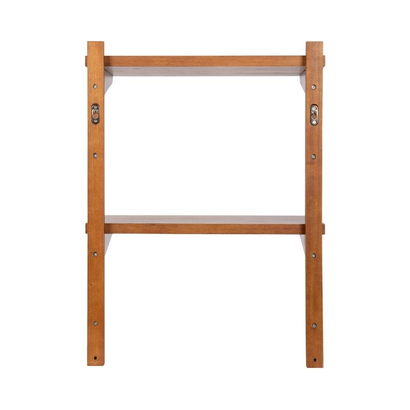 Kate and Laurel Meridien Floating Side Table Wood