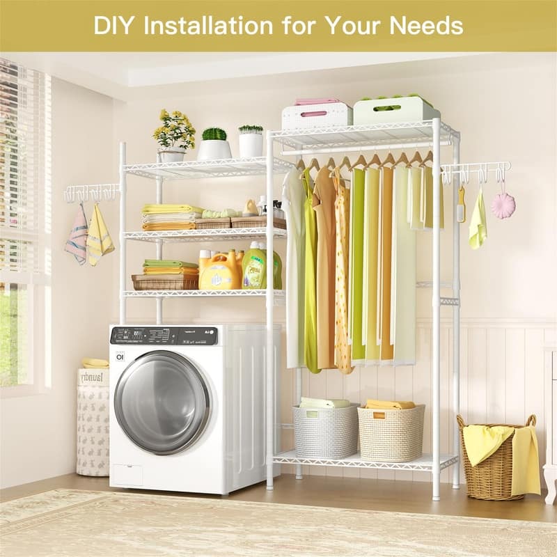 Over the Washer and Dryer Storage Shelf