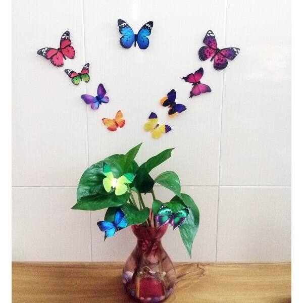 Shop 3d Butterfly Wall Decal 80 Pcs Wall Decals Sticker For Home