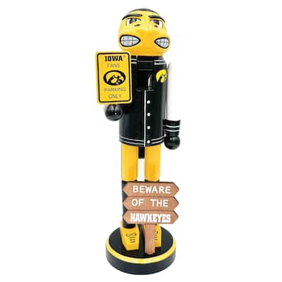 12" Iowa Beware of the Hawkeyes Nutcracker