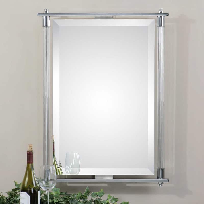 Uttermost Adara 36" x 24" Modern Vanity Bath Wall Mirror with Floating