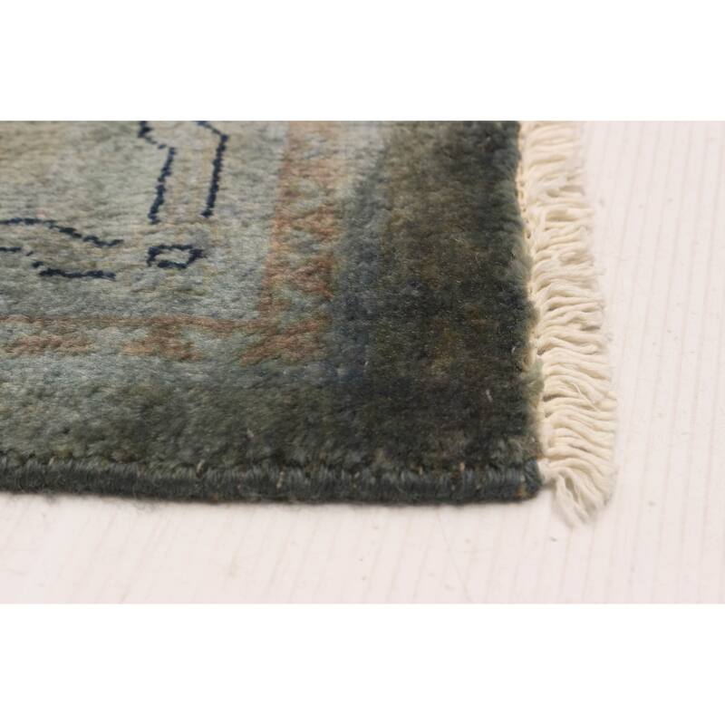 ECARPETGALLERY Hand-knotted Vibrance Grey Wool Rug - 5'11 x 8'5