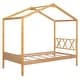 preview thumbnail 17 of 34, Twin Size Wood House Bed with Storage Space and Roof