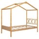 preview thumbnail 3 of 65, Wood Playhouse Bed wSemi-enclosed Roof, Headboard, Footboard Storage