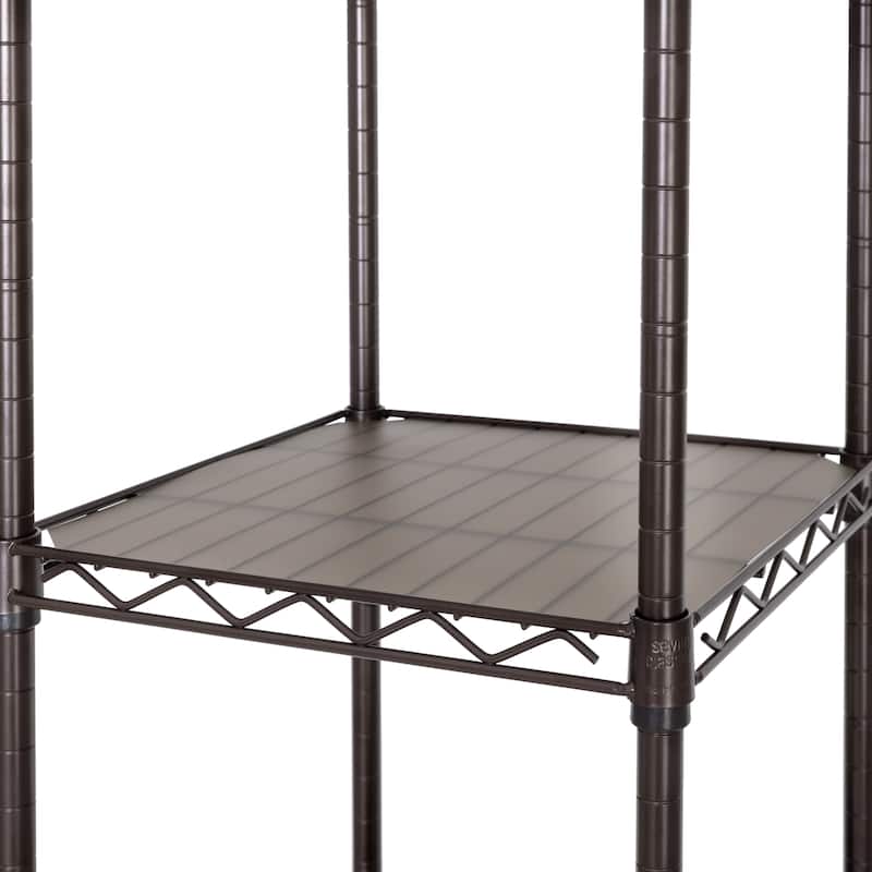Satin Bronze Expandable Closet Organizer System
