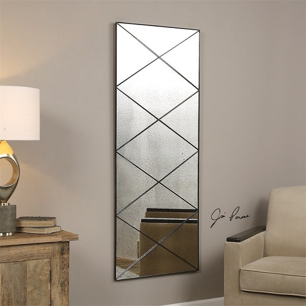 Shop 60 Thin Metal Frame Accented With Diagonal Strips Decorative