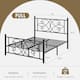 VECELO Metal Bed Frame with High Headboard and Footboard, Platform Beds with Heavy Duty Mattress Foundation