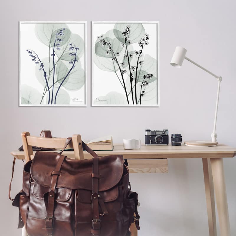 Stupell Future Dusk Opaque Herbs Framed Giclee Art Design By Albert Koetsier (Set of 2)