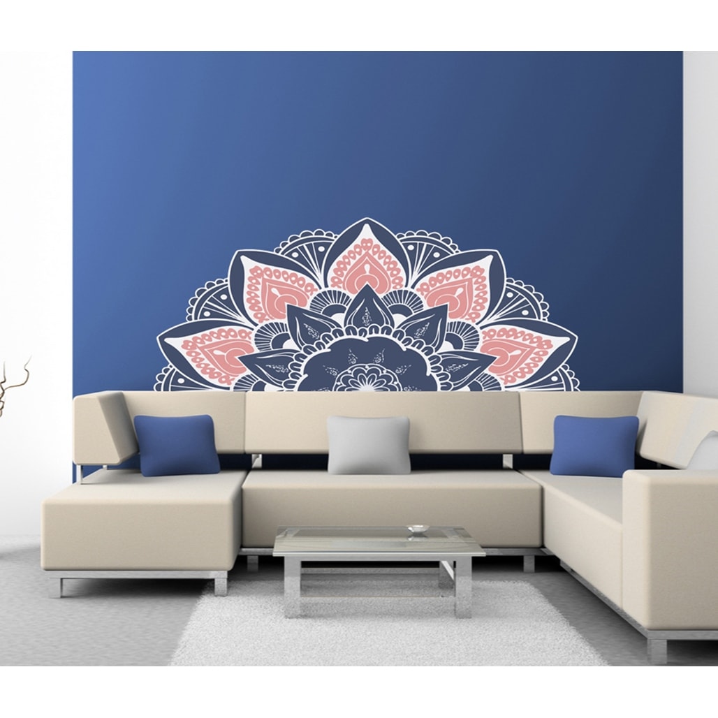 Boho Mandala Wall Decal, Boho Mandala Wall sticker, Boho-image
