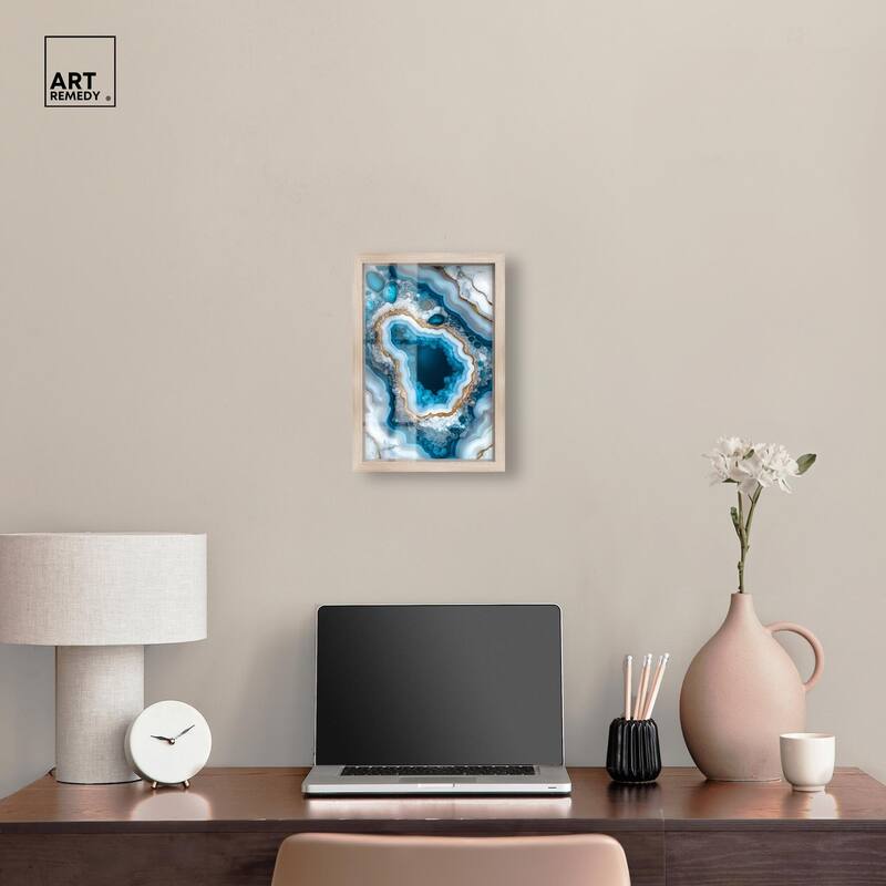 Gilded Geode Eye I Shadowbox by Art Remedy