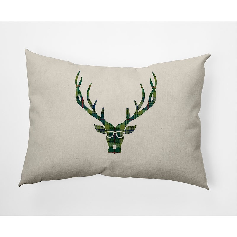 Cool Dude Holiday Reindeer - 14" x 20" - Green