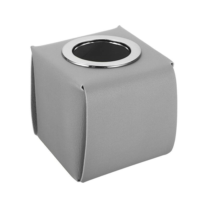 Tissue Box Cover, PU Leather Square Decorative Napkin Paper Towel Dispenser Holder for Countertop Home Office Car