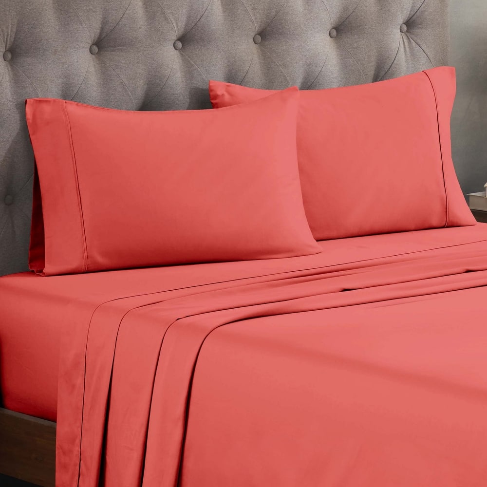 Superior Egyptian Cotton 300 Thread Count Solid Deep Pocket Sheet Set