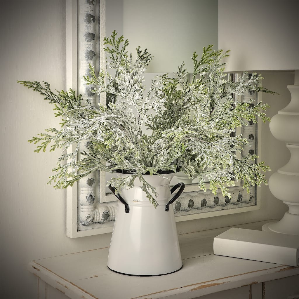21" Frosted Lycopodium Spray Set of 6