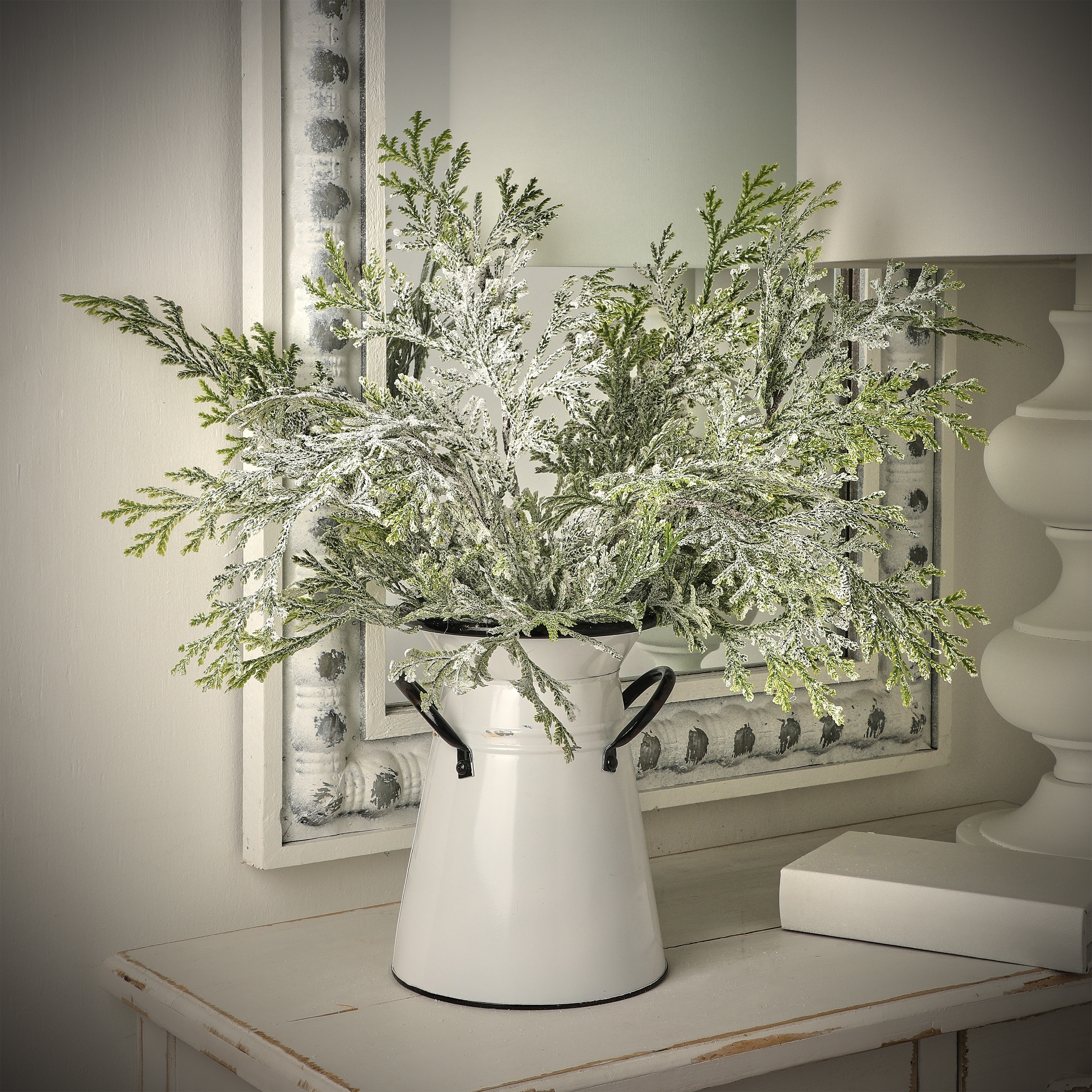 21" Frosted Lycopodium Spray Set of 6