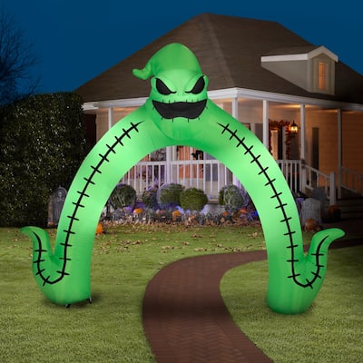 Gemmy Halloween Inflatable Oogie Boogie Archway, 10 ft Tall
