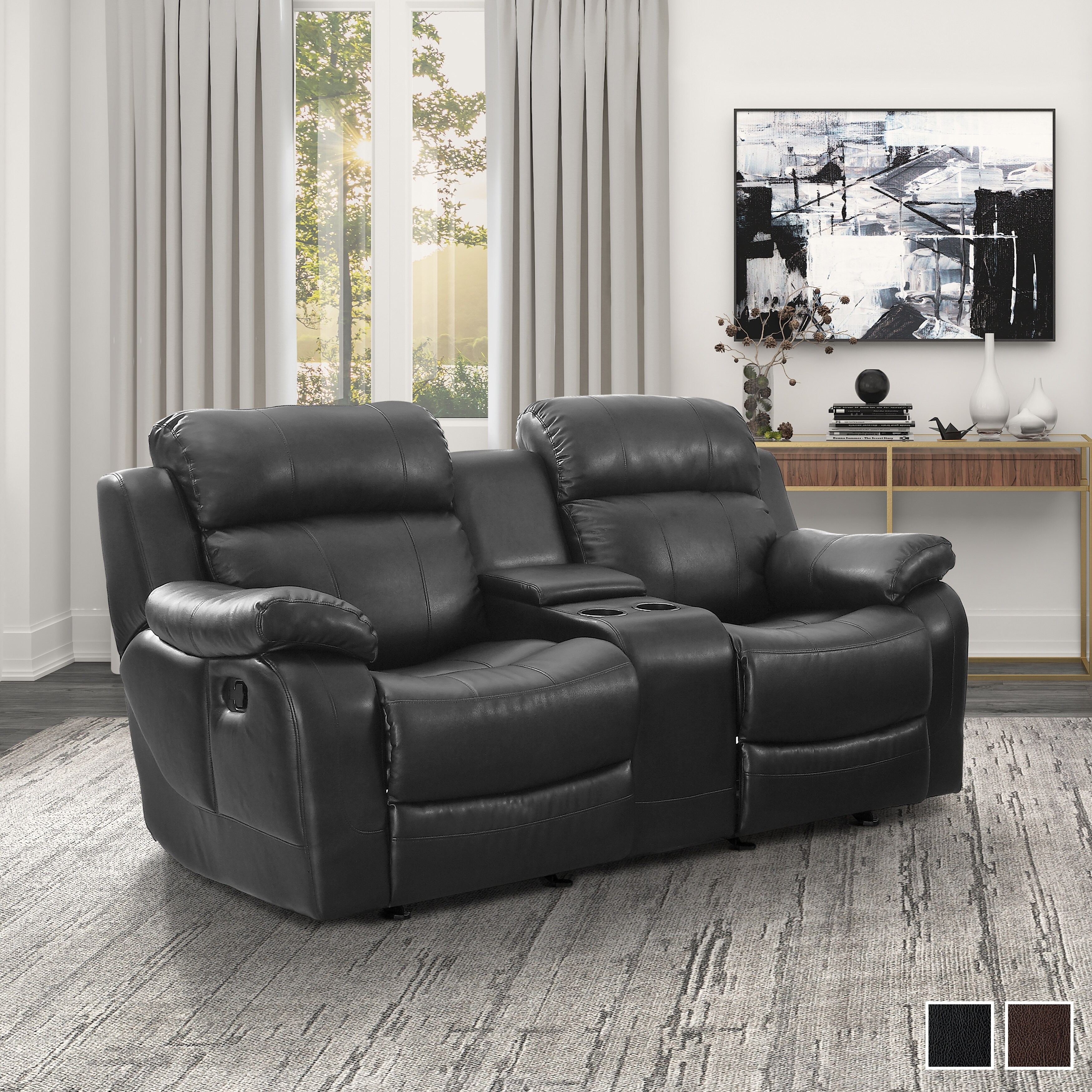 Double glider reclining loveseat hotsell