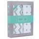 preview thumbnail 9 of 23, Ely's & Co. Waterproof Pack n Play - Mini Crib Sheet Set - 2 Pack - 38" x 24" Grey Chevron & Polka Dot