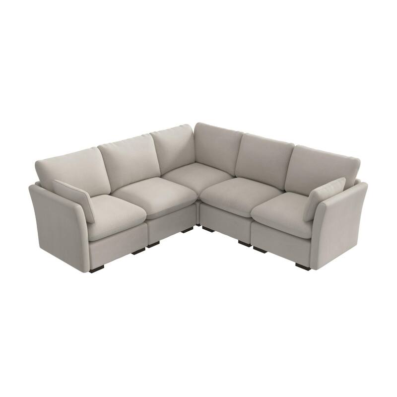 Bush Home Sienna Modular 4-Seater Sectional - Mist Taupe