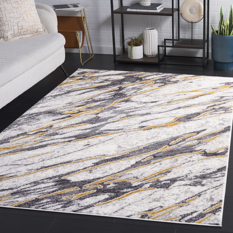 SAFAVIEH Amelia Didina Modern & Contemporary Rug - 9' x 12' - Ivory/Grey