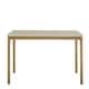 preview thumbnail 3 of 6, Darcy Gold with Faux Marble Top Dining Table by iNSPIRE Q Bold