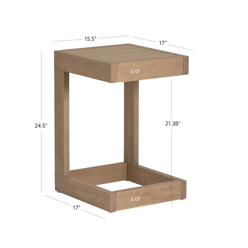 Sayre Acacia Wood Outdoor C Table