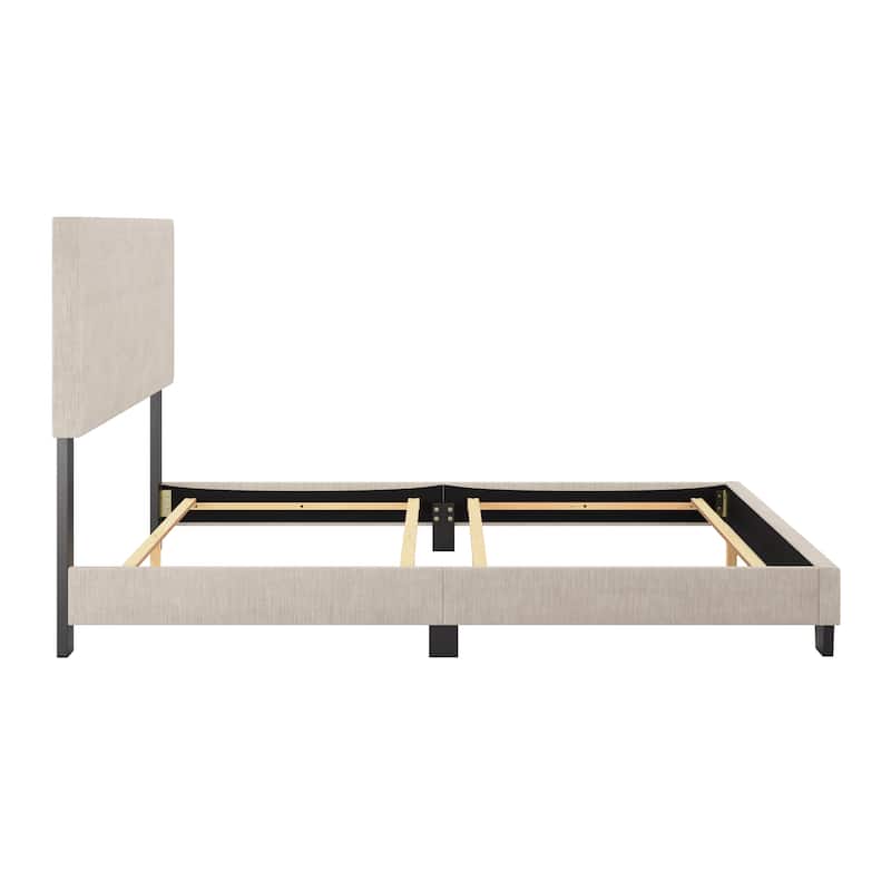 Celeste Modern Upholstered Bed, Box Spring Required
